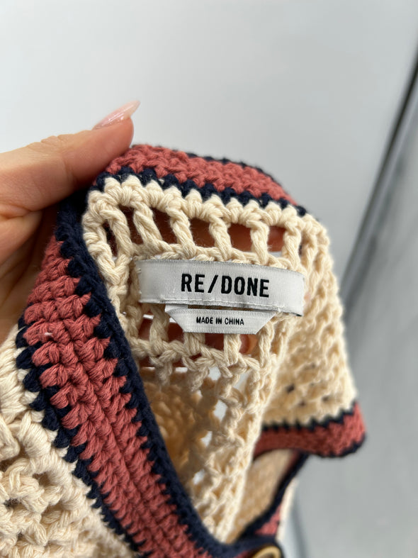 Gilet sans manches en crochet