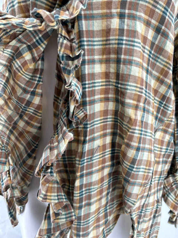 Blouse à carreaux