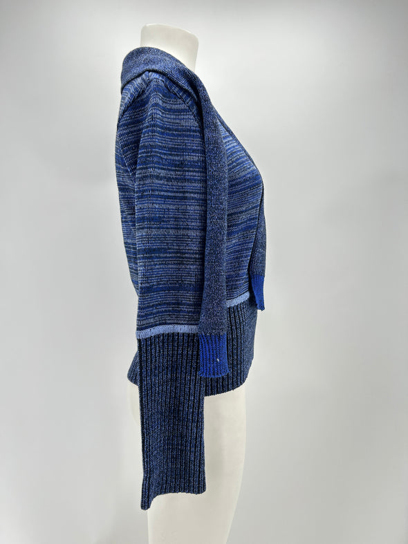 Pull en laine bleu