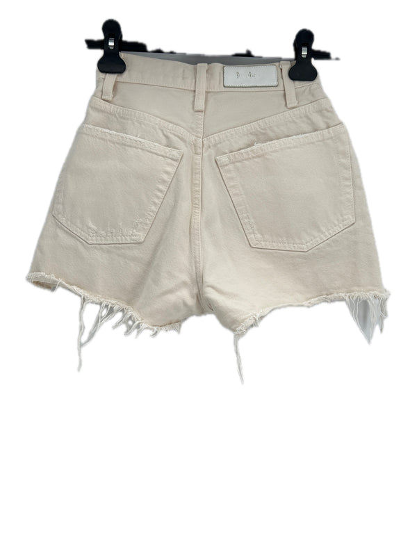 Short en denim crème