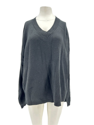 Pull noir en laine