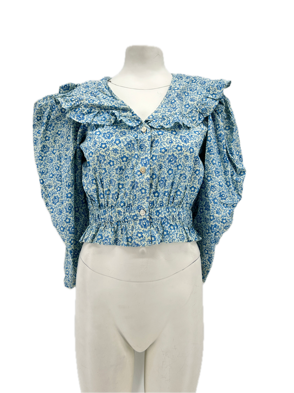 Blouse bleue