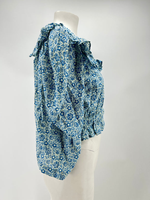 Blouse bleue