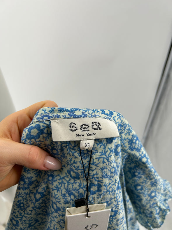 Blouse bleue