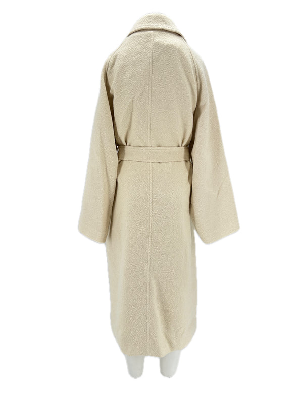Manteau écru avec ceinture