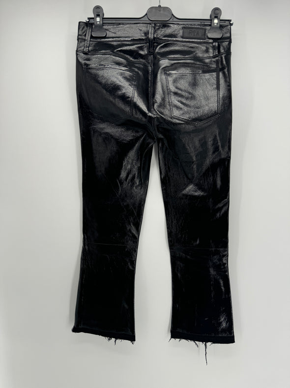 Pantalon en vinyle noir