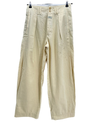 Pantalon baggy écru