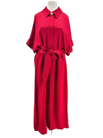 Robe longue rouge