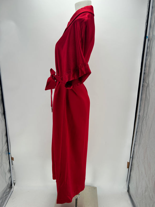 Robe longue rouge