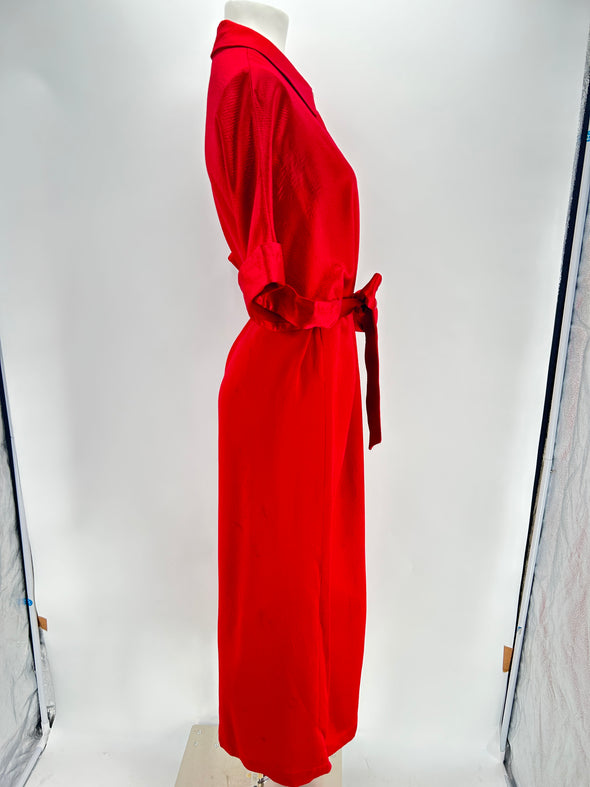 Robe longue rouge