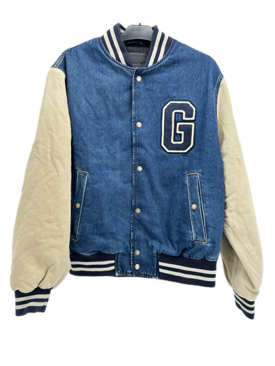 Veste Varsity en denim