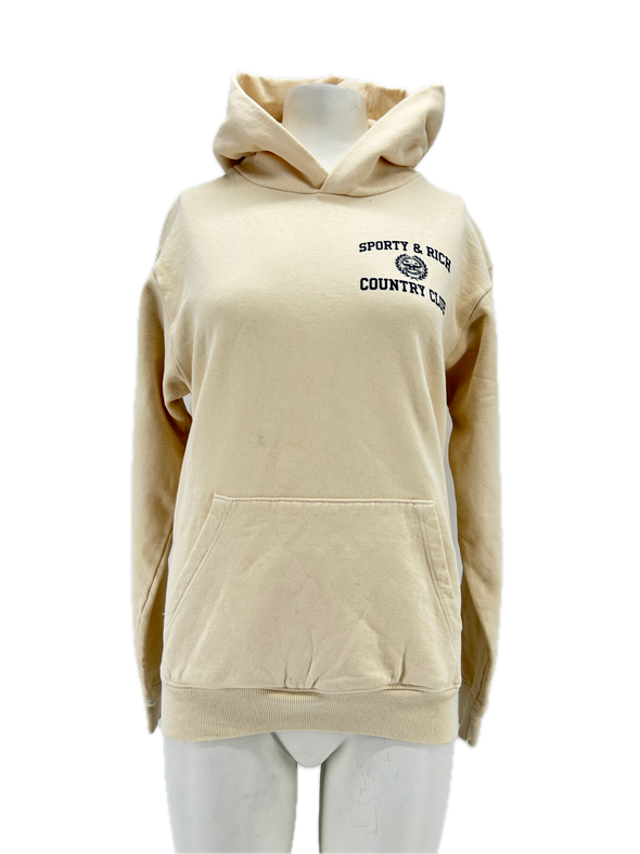 Sweatshirt à capuche crème