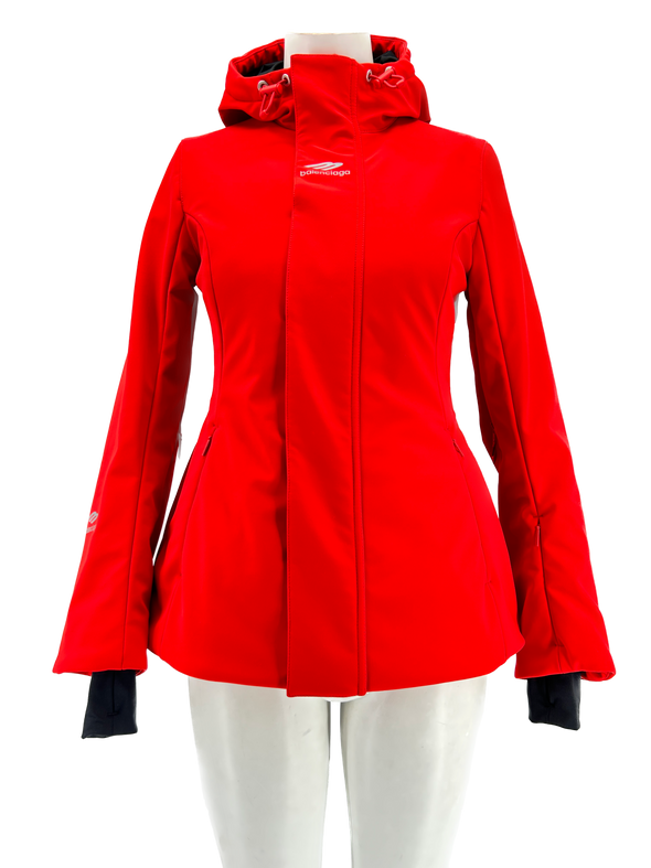 Veste rouge de ski