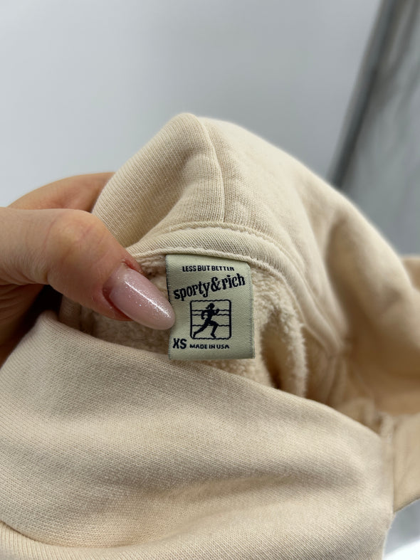 Sweatshirt à capuche crème