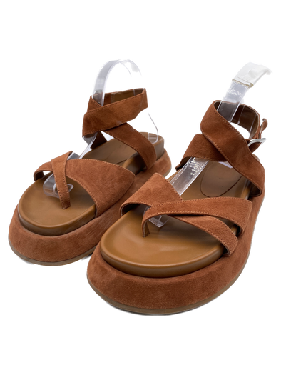 Sandales "Rosie 41" camel en daim
