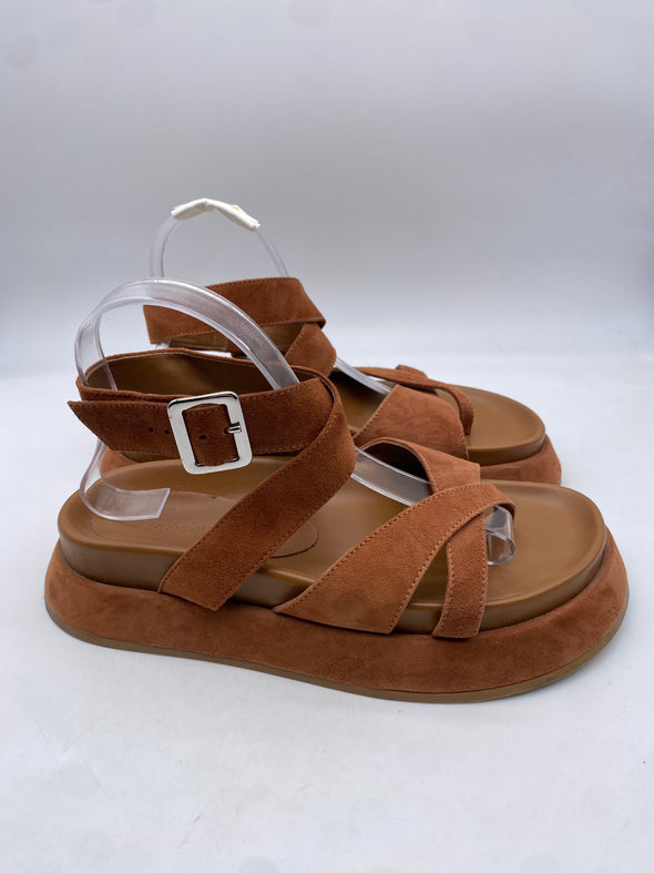 Sandales "Rosie 41" camel en daim
