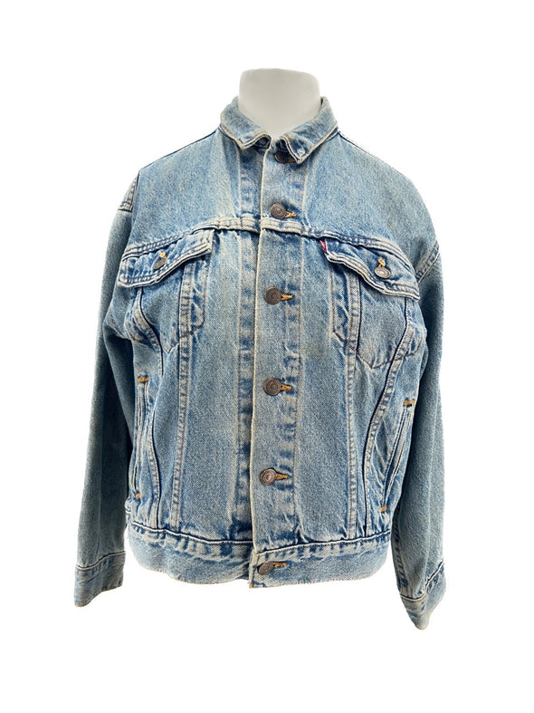 Veste en denim bleu