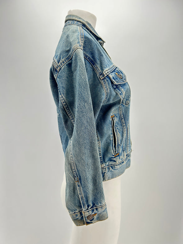 Veste en denim bleu