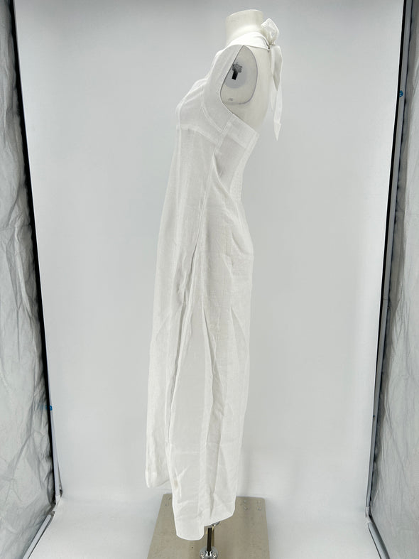 Robe en lin blanche