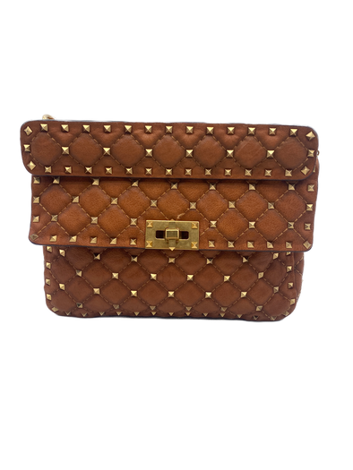 Sac à bandoulière "Rockstud Spike" en cuir