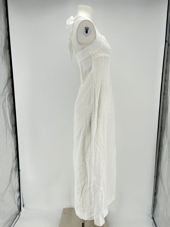Robe en lin blanche