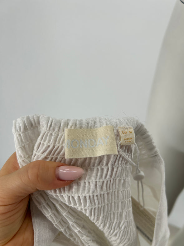 Robe en lin blanche