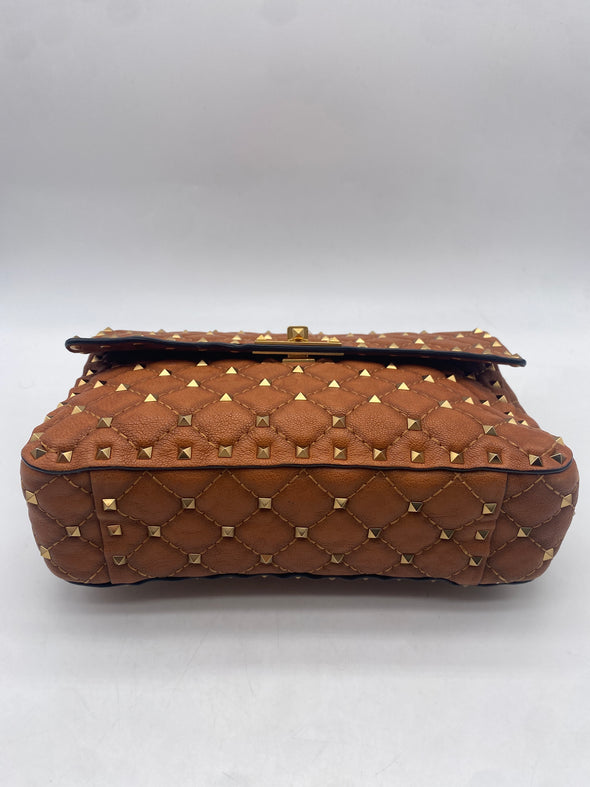 Sac à bandoulière "Rockstud Spike" en cuir
