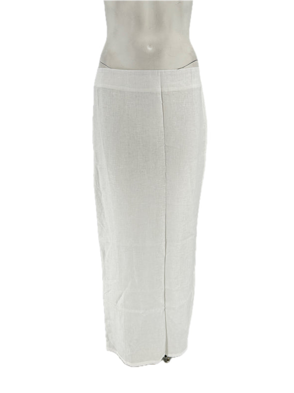 Jupe en lin blanche
