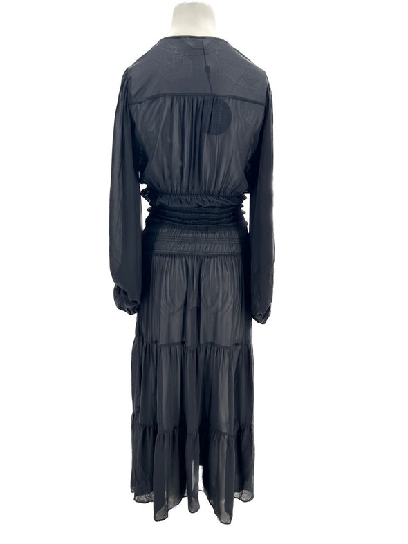 Robe en soie noire