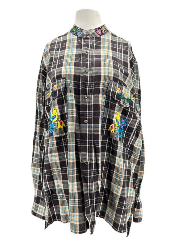Blouse à carreaux