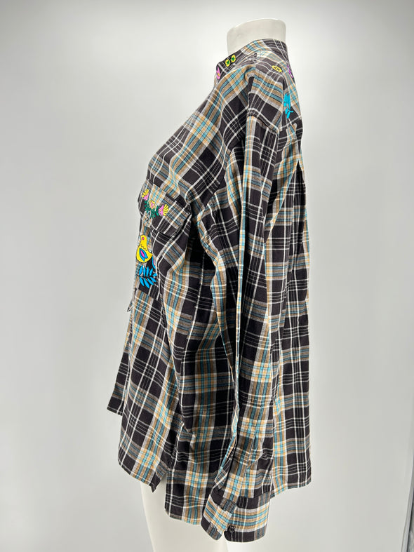 Blouse à carreaux