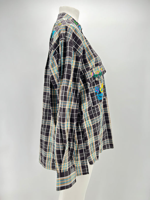 Blouse à carreaux