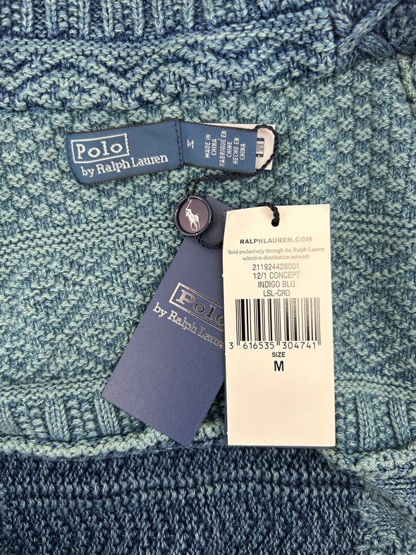 Peignoir bleu en patchwork