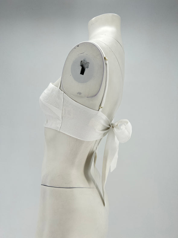 Top bandeau en lin