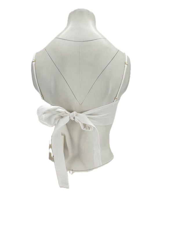 Top bandeau en lin