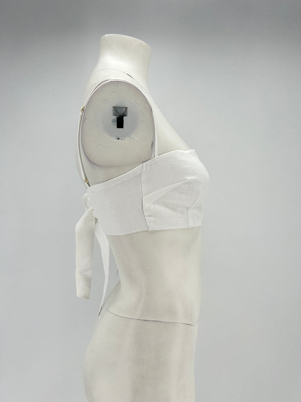 Top bandeau en lin