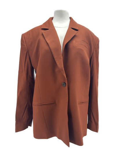 Blazer oversize rouille