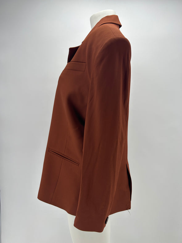 Blazer oversize rouille