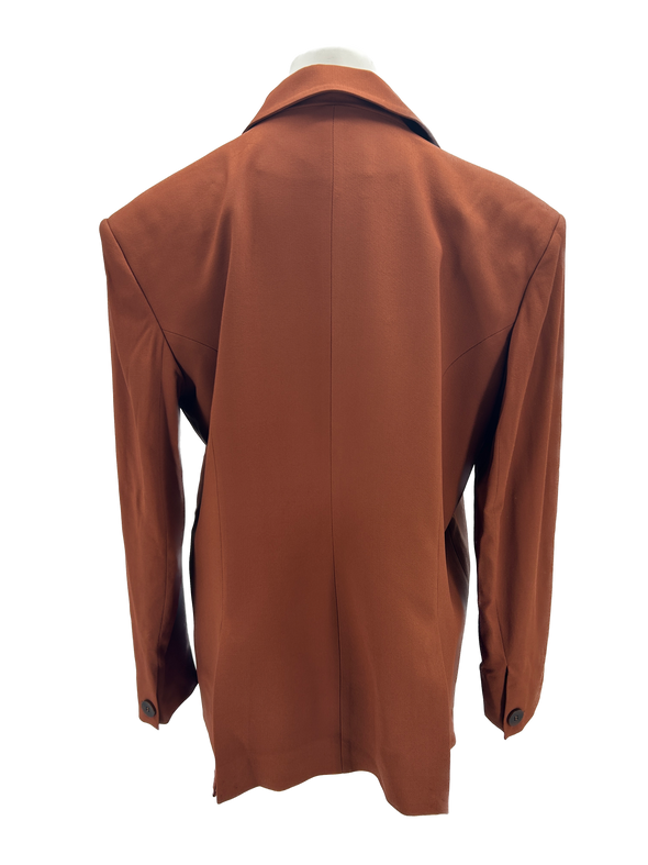 Blazer oversize rouille