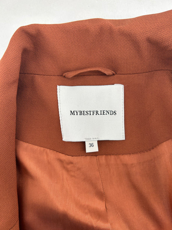 Blazer oversize rouille