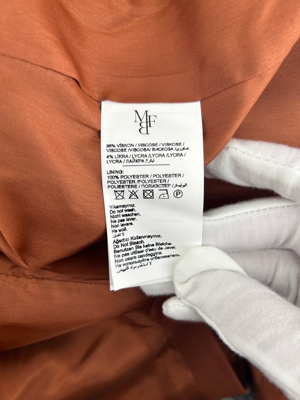 Blazer oversize rouille