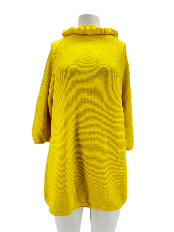 Pull en laine jaune