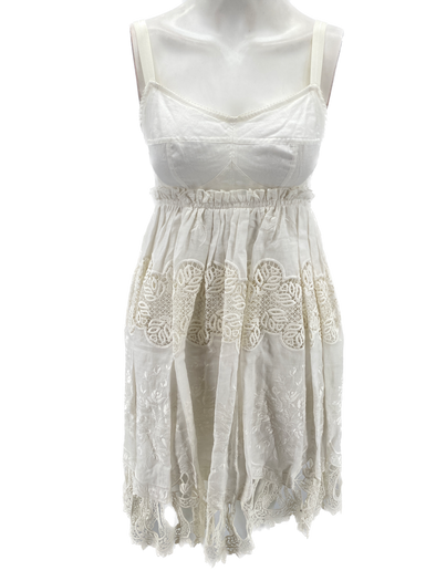 Robe en coton blanc