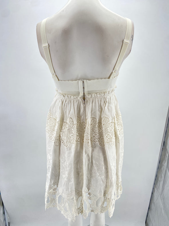 Robe en coton blanc