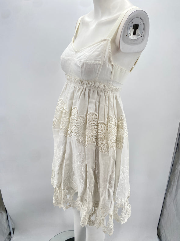 Robe en coton blanc