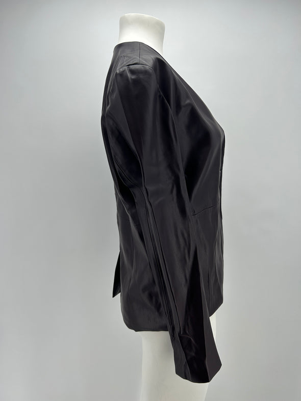 Blazer violine en cuir vegan "Noebe"