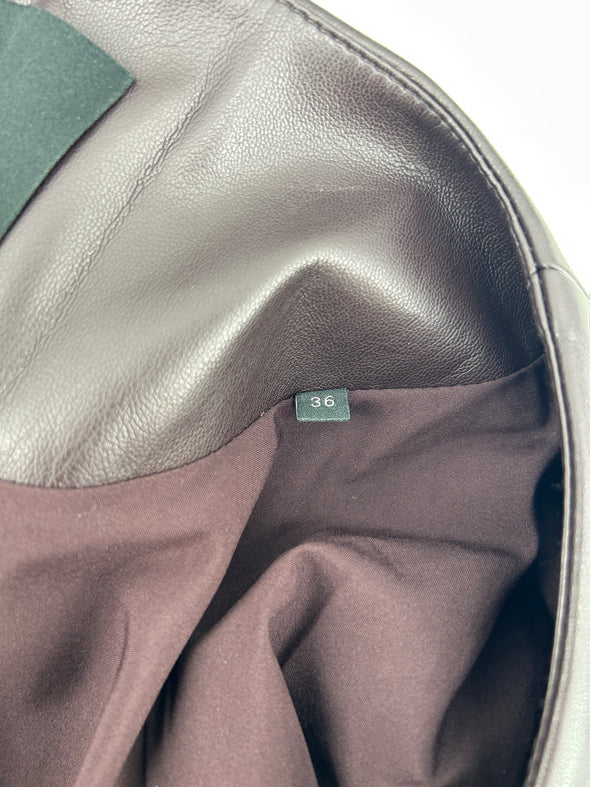 Blazer violine en cuir vegan "Noebe"