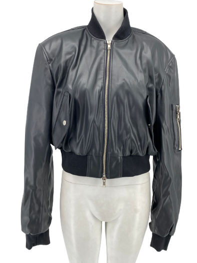 Bombers en cuir vegan
