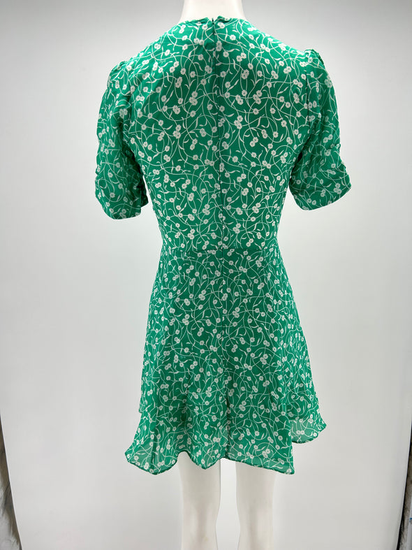 Robe fleurie verte