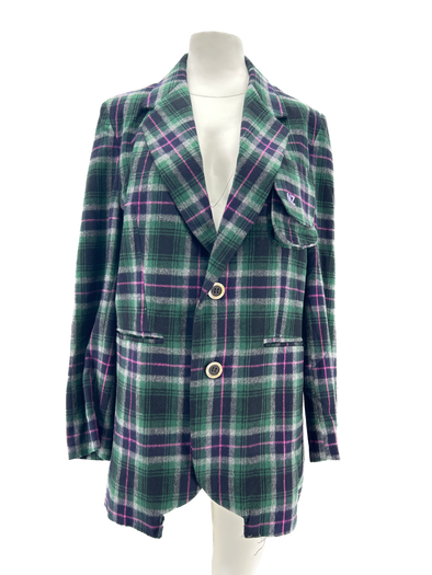 Manteau à carreaux